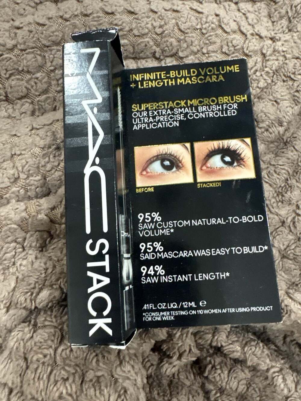 MACStack Mascara Superstack Micro Brush Infinite Build Volume Full Size